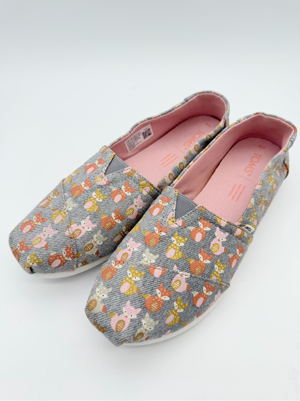 TOMS Fox Print Slip-On Shoes – Women’s US 8